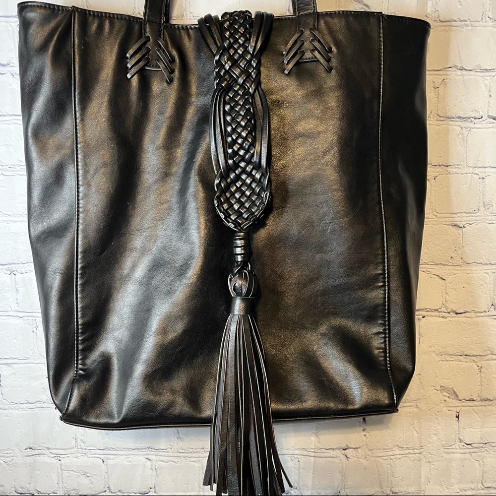 Big Buddha Braided Tassel Tote Bag